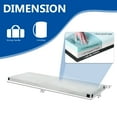 thumbnail image 2 of Zimtown Outdoor 2.5-inch Memory Foam Camping Mattress Portable Roll-Up Sleeping Mat, Small Gray, 2 of 9