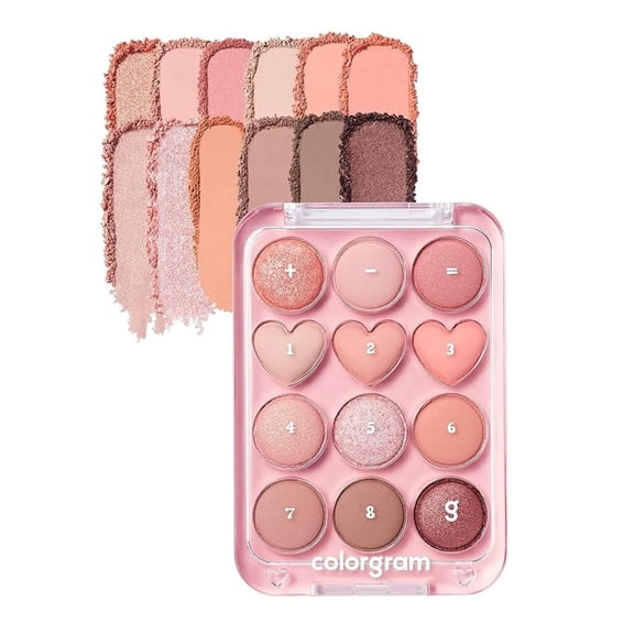 Colorgram Pin Point Eyeshadow Palette 01 Peach Coral