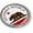 Semi-Flexible Aluminum Bezel, variant on BestLicensePlateFrames California State Flag 3D Domed CAR Emblem Badge Sticker Flexible Round
