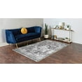 thumbnail image 2 of Unique Loom 3141294 7 x 10 ft. Salle Garnier Sofia Rectangular Rug, Gray, 2 of 2