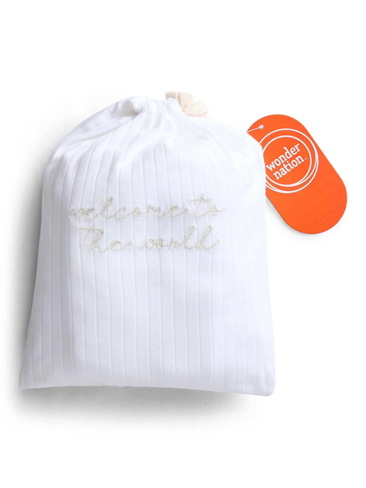 Wonder Nation Baby Gender Neutral Layette Gift Set, 4-Piece, Sizes Newborn-9 Months