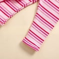 thumbnail image 5 of Newborn Baby Bodysuit Outfit Knit Long Sleeve Tops Set Infant Girl Fall Clothes, 5 of 7
