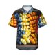thumbnail image 1 of Balery Halloween Fruit Platter Camisas hawaianas de manga corta para hombre, camisas playeras de corte holgado, camisas de vacaciones con botones,Large, 1 of 7