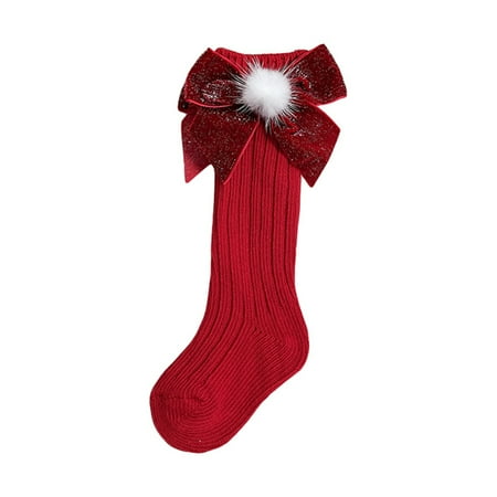 

Sunisery Kid Christmas Stockings Knitting Leg Warmers Cartoon Socks