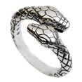 thumbnail image 1 of Snake Ring Men Open Ring Punk Finger Ring Vintage Ring Adjustable Decorative Ring, 1 of 1