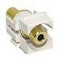 thumbnail image 2 of Cable Wholesale Keystone Insert- White- Recessed 3.5mm Stereo Female Coupler, 2 of 2