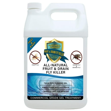 Fruit Fly & Drain Fly Killer - Simple & Safe Drain Gel Treatment – This Solution Eliminates Gross Fruit Flies, Drain Flies, Sewer Flies & Gnat Infestations From Any Drain. Fast & Easy (128 OZ (Best Way To Kill Drain Flies)