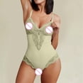 thumbnail image 5 of Gibobby Conjunto de lencería Sexy Mujeres Sexy Malla de Encaje Floral Bordado Liga ligada Lencería Ropa Interior Conjuntos de lencería Sexy(Verde, M), 5 of 5