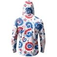 thumbnail image 3 of Homeyce Men's Sun Protection Hoodie UV Spf Upf 50+ Rash Guard Shirts Long Sleeve Lightweight Sun Protection Cooling Hoodies with Face Cover,White XL, 3 of 4