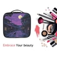 thumbnail image 6 of FORMRS Travel Makeup Bag Large Capacity Train Case Cosmetic Organizer with Adjustable Dividers, Purple Street, 6 of 8