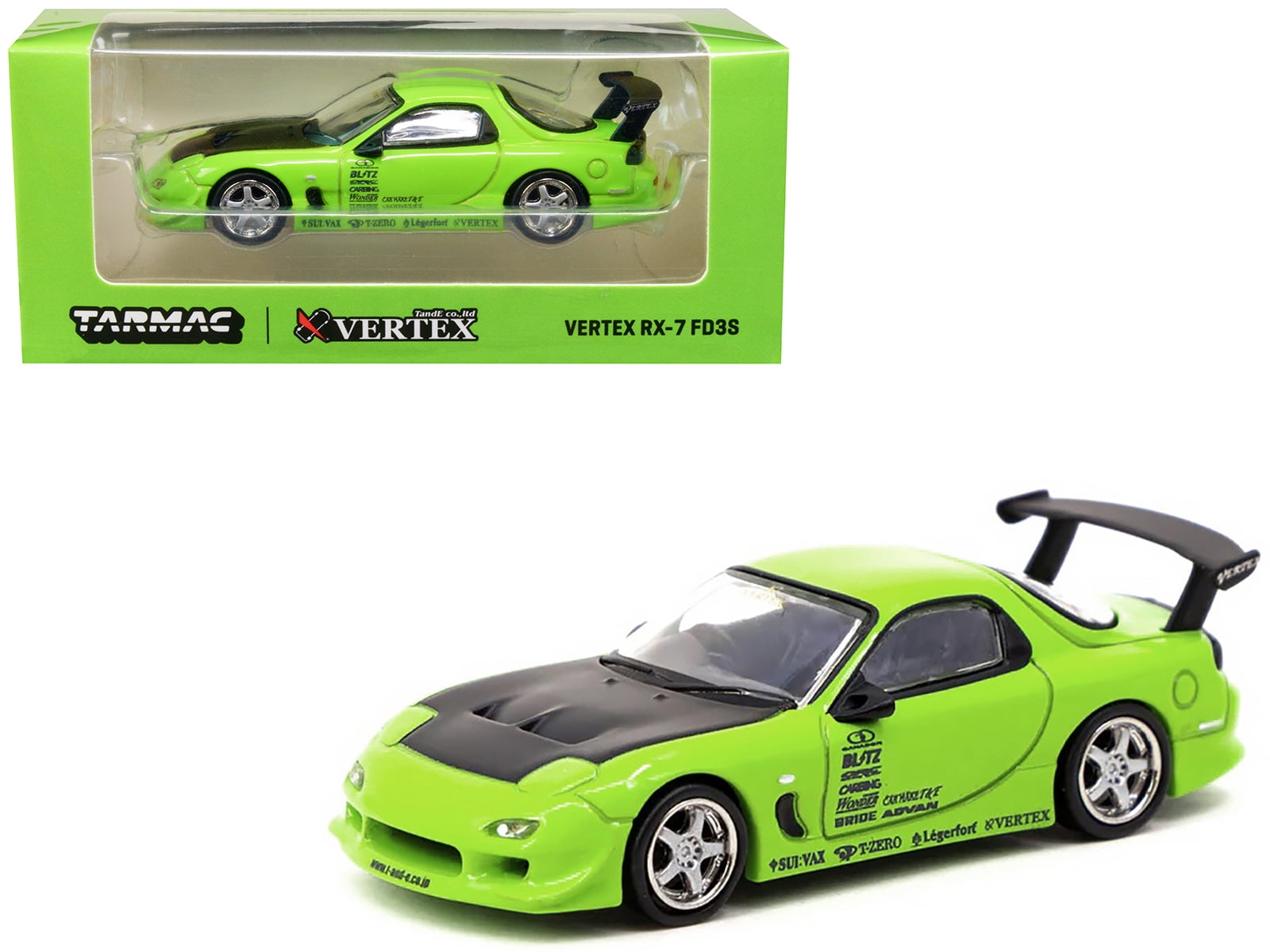 Mazda RX-7 FD3S RHD (Right Hand Drive) Green and Blue