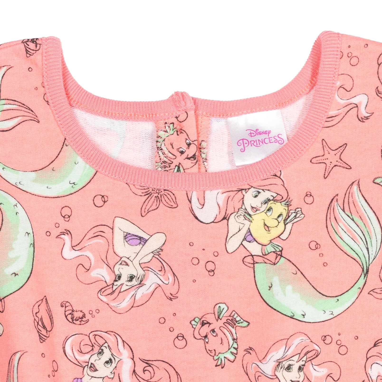 Disney Princess Ariel Infant Baby Girls Sleeveless Romper Infant to Big Kid