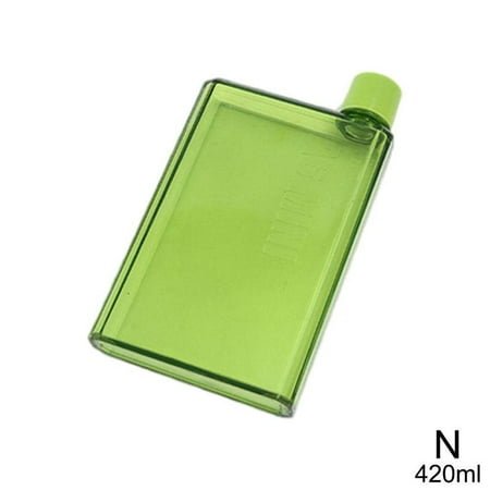 

420 Ml Mini Clear A5 Paper Bottle Flat Water Bottle Cup Kettle