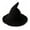 Black, variant on Women's Knitted Witch Hat, Wide-Brimmed Pointed Cone Wizard Hat, Soft Crochet Cosplay Costume Hat for Parties, Carnivals, and Photo Props