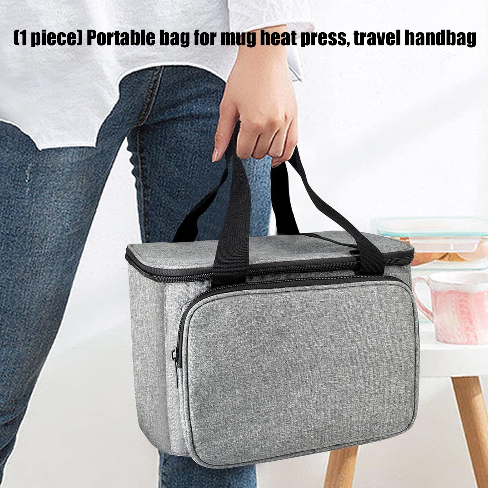 Portable Hand Bag Mug Press Protections Bags For Mug Heat Press Machine Craft Tool Storage With Multiple Pockets