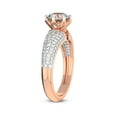 thumbnail image 3 of IGI Certified 1 Carat Oval Shape Lab Grown Diamond Engagement Ring | 14K Rose Gold | Titania Luxe Eight Prong Lab Diamond Ring | FG-VS1-VS2 Quality Friendly Diamonds, 3 of 6