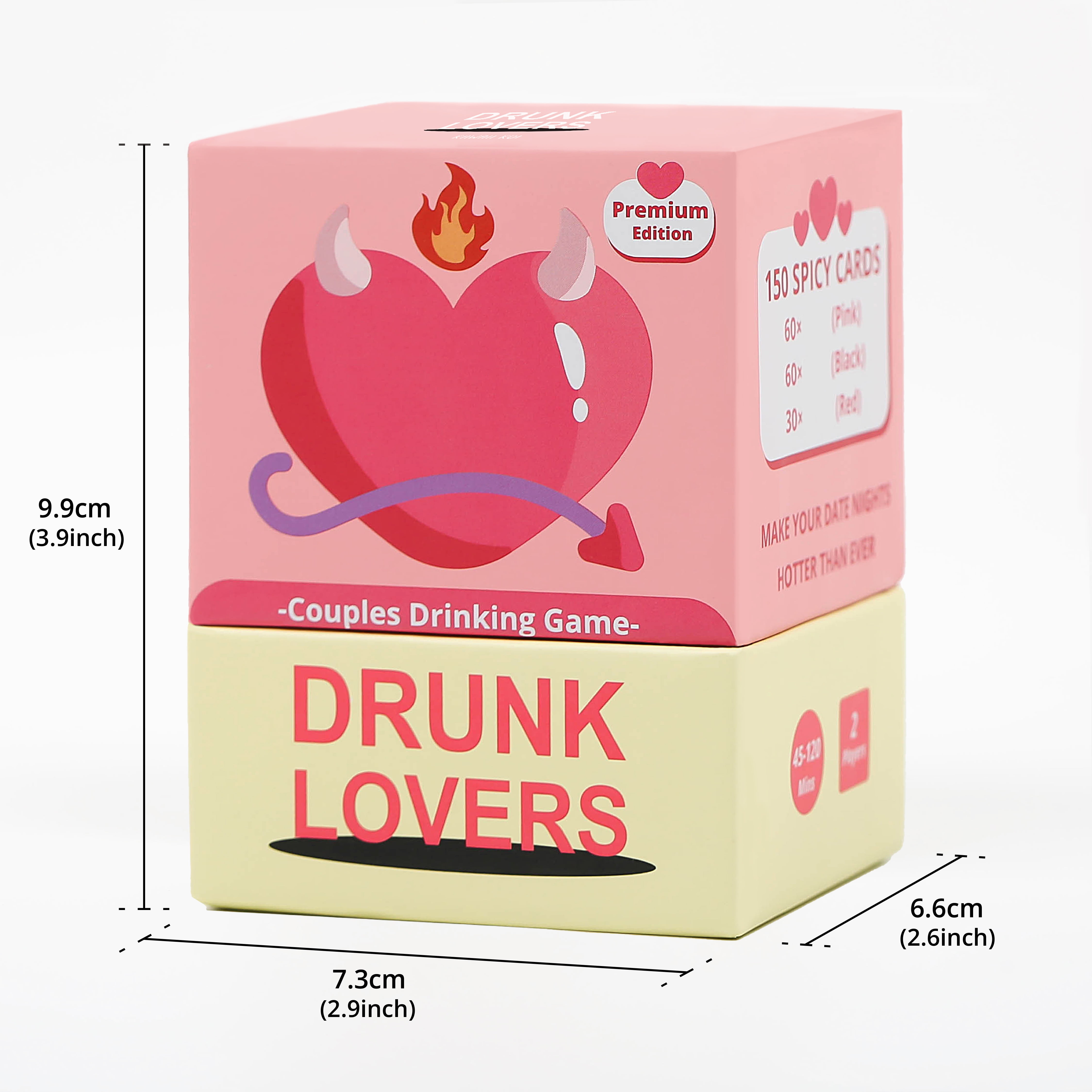 Drunk Lovers Premium Edition - Couples Party Drinking Game for Date Night, 150 Cards with 3 Engaging Categories, Valentine & Wedding