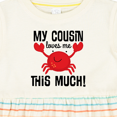thumbnail image 4 of Inktastic My Cousin Loves Me Boys Girls Baby Dress, 4 of 5