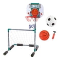 thumbnail image 3 of Aro de baloncesto para piscina con bolas, flotador de fútbol para piscina, juguetes para exteriores, aro de baloncesto acuático, juguetes de piscina, 3 of 8