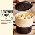 thumbnail image 2 of Alva Nori Enameled Cast Iron Steamer Set Dutch Oven 2.4Qt. - Oven Safe and Made without Harmful Chemicals - Induction and All Stovetop Compatible with Even Heat Distribution, 2 of 9