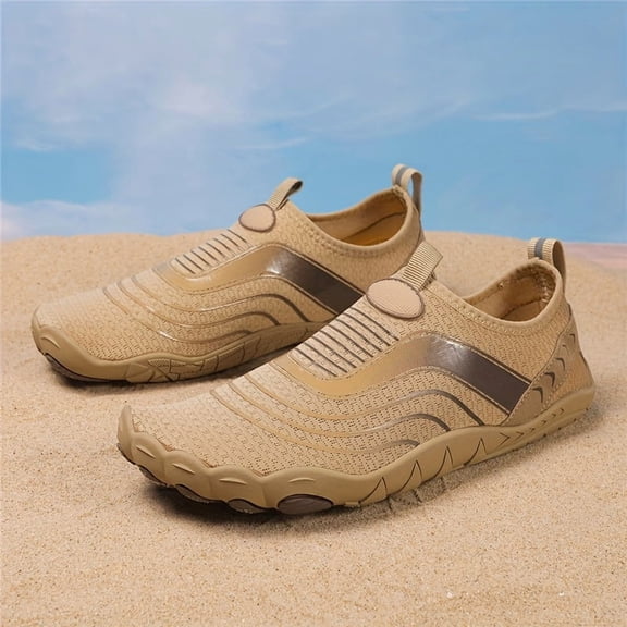 Men’s Quick Dry Water Shoes Non Slip Barefoot Aqua Sneakers for Beach Swimming Surfing Fishing Rafting Hiking Fitness Training and Outdoor Water Sports