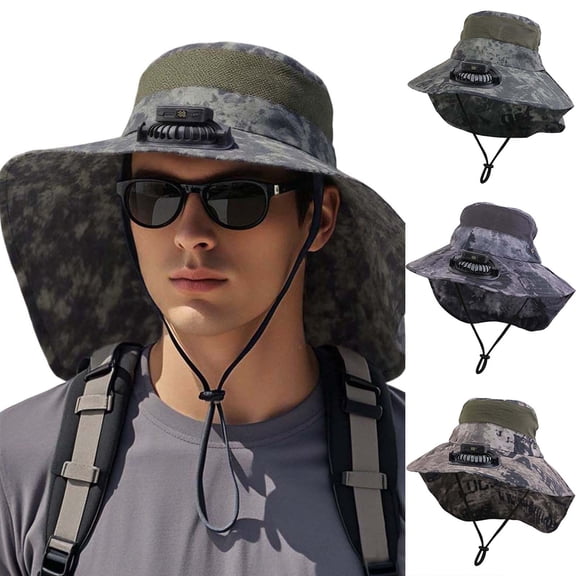 Kcolen Sun Hat Women Packable Solar Powered Fan Bucket Hat for Outdoor Enthusiasts UPF50 Wide Brim Sun Summer Fishing Gear With Advanced Technology