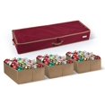 thumbnail image 2 of Covermates Keepsakes Adjustable Underbed Ornament Storage Bag, Carrying Handles, Padded Protection - Holiday Storage-Red, 2 of 9