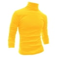 thumbnail image 1 of INSPIRE CHIC Men's Sweaters Pullover Turtle Neck Long Sleeve Stretchy Slim Fit Tops 38 Yellow, 1 of 8