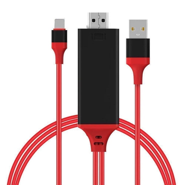 El adaptador de teléfono móvil a cable de proyección es aplicable a la línea de conversión de cable de pantalla idéntica de alta definición de teléfono móvil a TV.