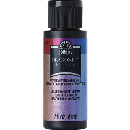 UPC: 0028995443824 | FolkArt Dragonfly Glaze Acrylic Paint Red-Violet-Blue 2 fl oz