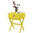 thumbnail image 2 of Convenience Concepts Designs2Go Table d'Appoint Landon à un Tiroir en Bois Jaune, 2 of 7