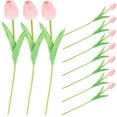 thumbnail image 4 of WHAMVOX 10pcs Simulation Tulip Flowers Artificial Flowers Layout Tulips For Wedding Bouquets Table Centerpieces, 4 of 8