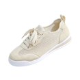 thumbnail image 4 of Sneakers for Women Lace Up Mesh Casual Breathable Knit Flat Sneakers Non-Slip Outdoor Daily Shoes, 4 of 5