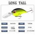 thumbnail image 3 of 3-Piece Crankbait Fishing Lures with Laser Finish, 3D Eyes Wobbler Hard Baits for Bass Pike Perch, High-Performance Fishing Equipment, 3 of 6
