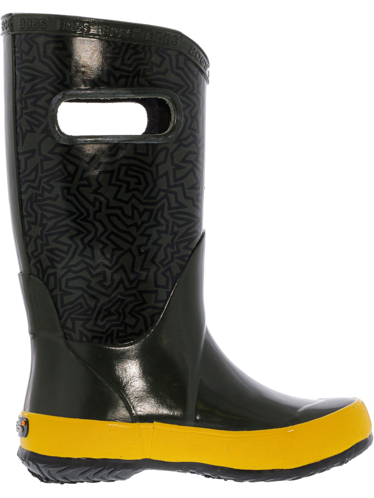 Bogs Rain Boot Maze Dark Green Multi MidCalf Rubber 10M Walmart Canada