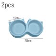 thumbnail image 2 of Cuenco doble para mascotas, cuenco para comida para gatos, cuenco para perros, cuenco de plástico para protección del cuello, cuenco doble MFZFUKR CPB-DE-SSW2278-2, 2 of 5