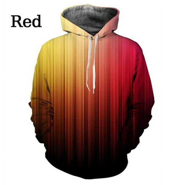2024 Splash Ink Nouveau Sweat à Capuche Tendance Mode 3d Couple Style Hip-hop Drôle Impression Vertigo