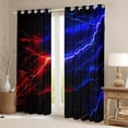 thumbnail image 2 of Feelyou Mysitc Lightning Black Out Curtains for Teens, Red Blue Tornado Storm Curtains Pack of 2 (42x63 Each), Natural Weather Bedroom Curtains, Black Out Curtains Decor, 2 of 6