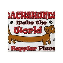 CafePress - DOXIE HAPPY Throw Blanket - Soft Fleece Throw Blanket, 50"x60" for All Ages