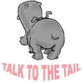 thumbnail image 3 of CafePress - Hippo Talk To The Tail Women's Light Pajamas - Women's Short Sleeve Print T-Shirt and Pants Light Cotton Pajama Set, 3 of 7