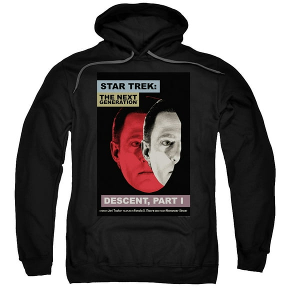 Star Trek Tng Season 6 Episode 26 Adult Pullover Hoodie Sweatshirt Black