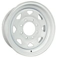 thumbnail image 3 of eCustomrim 2-Pack Heavy Duty Equipment Trailer Rims Wheels 16" 16X6 8 Lug White Spoke, 3 of 6