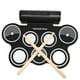 thumbnail image 5 of Juego de batería electrónica, 7 almohadillas, altavoces duales, sonido envolvente estéreo, almohadilla de práctica de batería enrollable portátil, 100-240V, enchufe europeo, 5 of 10