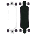 thumbnail image 1 of Moose Longboard Rabattable 10 Pouces x 39,8 Pouces Blanc Trempé Complet, 1 of 4