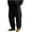 Black, variant on Mens Cotton Cargo Pants Baggy Vintage Drawstring Waist Multi Pocket Outdoor Hiking Trousers Brown 2XL