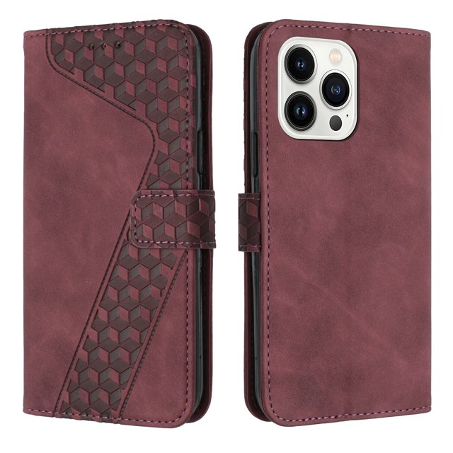 Compatible with iPhone 15 Pro Max Case Wallet Design with Card Slots Magnetic Closure Cover