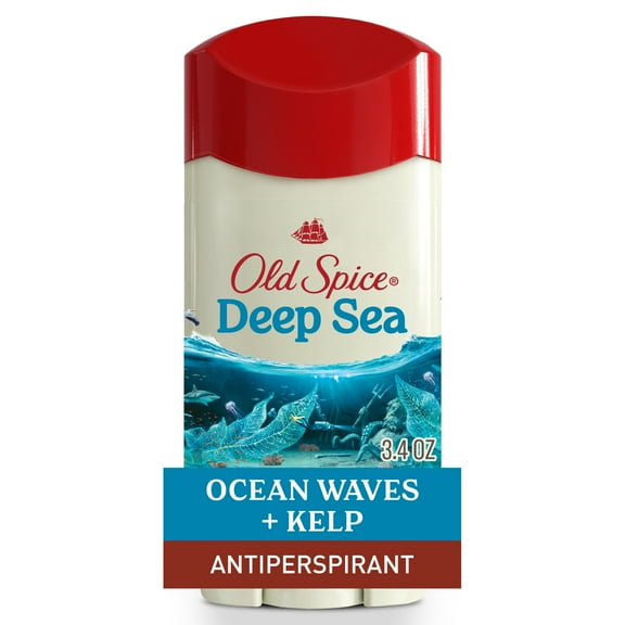 Old Spice Men's Antiperspirant Deodorant, Invisible Solid Stick, Deep Sea, 3.4oz
