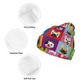 thumbnail image 3 of Yiaed Colorful Bulldog Print Winter Beanie for Men Women, Fleece Lined Beanie Soft Warm Knit Hat Ski Stocking Cuffed Ca, 3 of 6