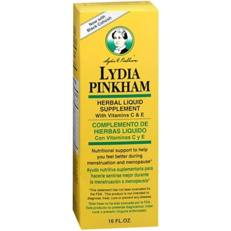 - Lydia Pinkham Herbal Liquid Supplement 16 oz