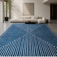 thumbnail image 5 of GLN Rugs Assos - Contemporary, Machine Washable Area Rug 9'x12' Turkish Blue Home Carpet, 5 of 8